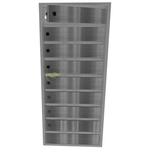 Почтовый ящик Орион М с дверцами из нержавеющей стали 8-и секционный 2